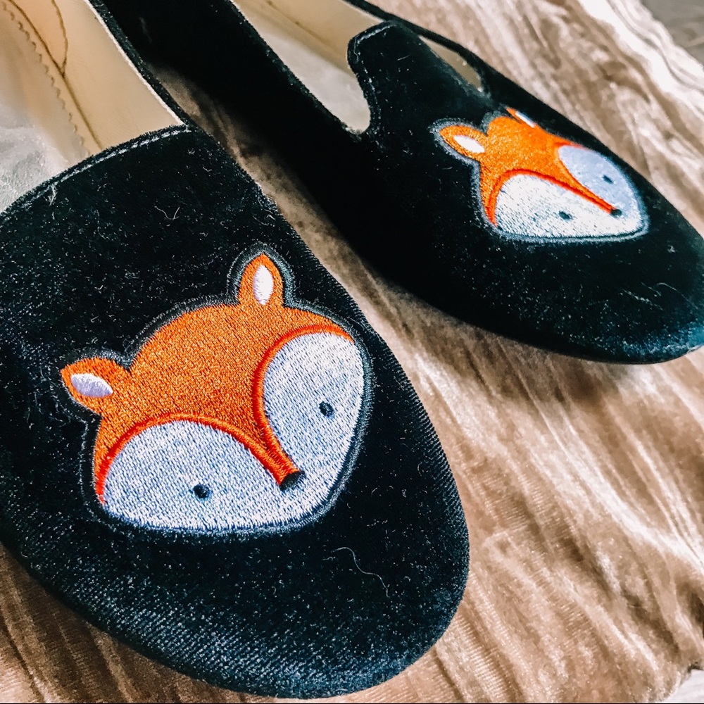 Lands’ End fox flats shoes